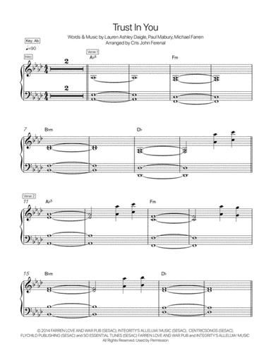 Trust In You (arr. Cris John Ferenal)