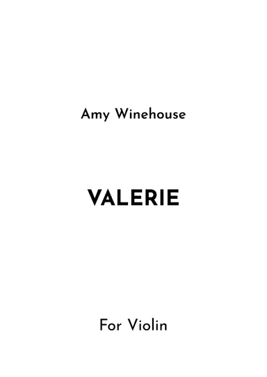 Valerie (arr. Jireh J.)