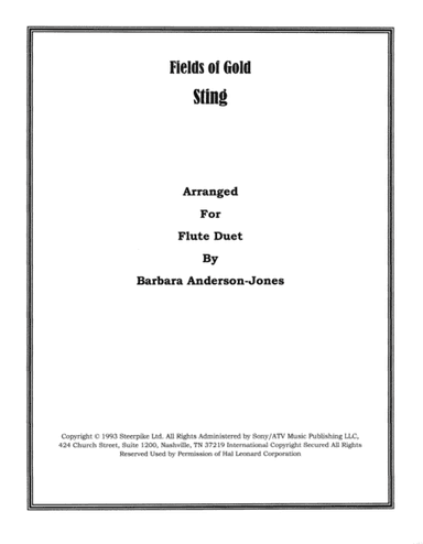 Fields Of Gold (arr. Barbara Anderson-Jones)