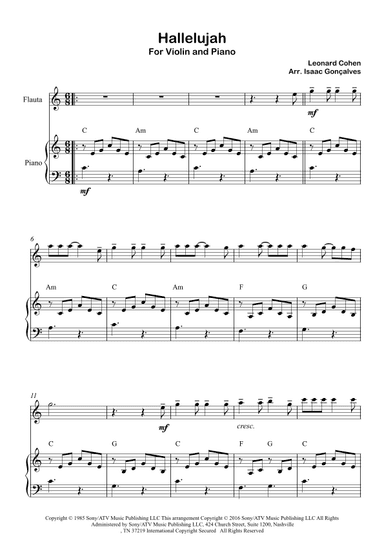 Hallelujah (arr. Isaac Gonçalves)