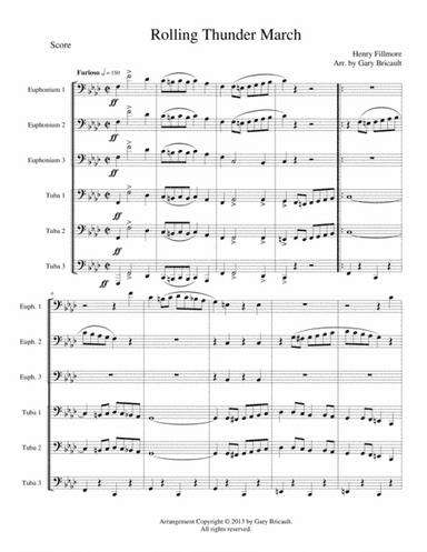Rolling Thunder (arr. Gary Bricault)