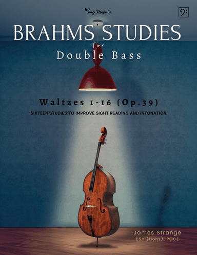 Brahms Studies for Double Bass - 16 Waltzes, Op.39 (arr. James Strange)
