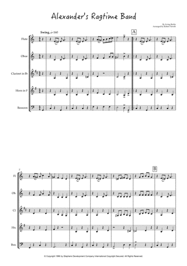 Alexander's Ragtime Band (arr. Robert Newth)