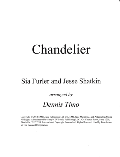 Chandelier (arr. Dennis Timo)