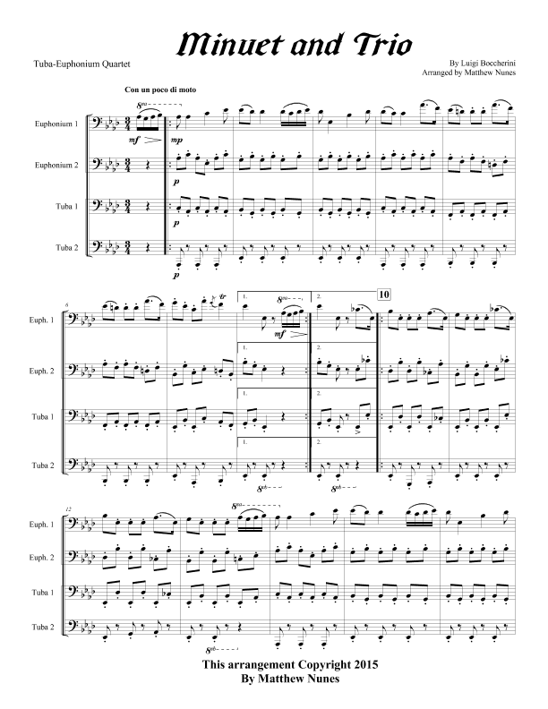 Minuet and Trio (arr. Matthew Nunes)