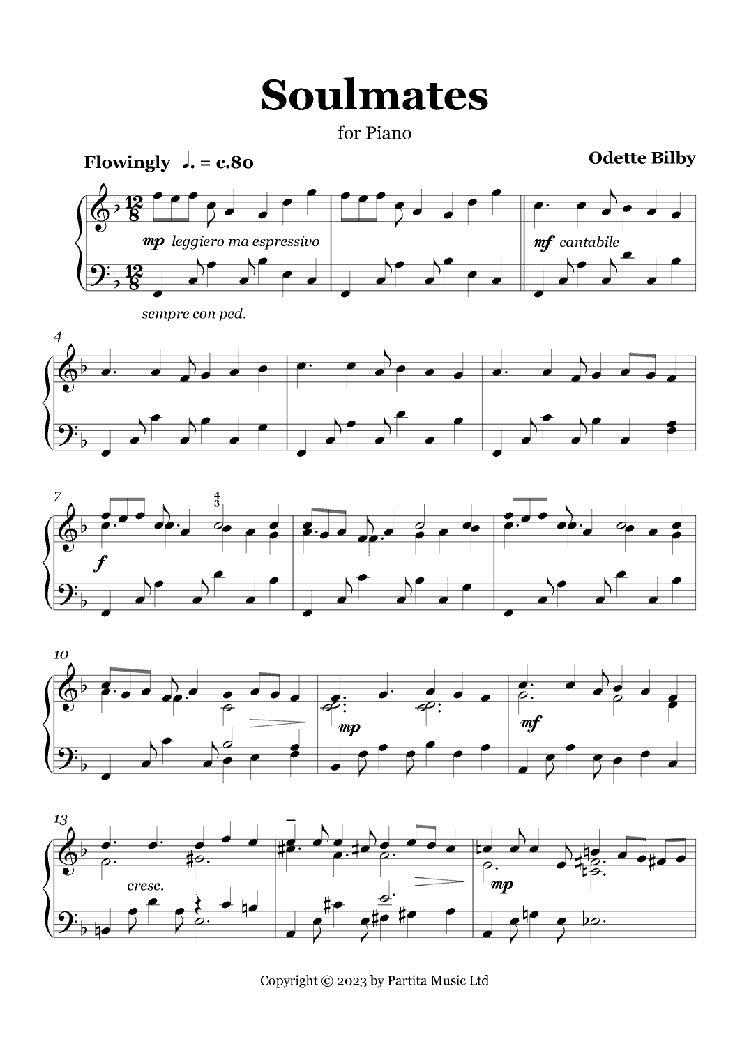 Soulmates (Advanced Piano Solo)
