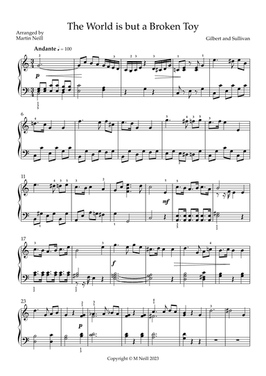 The World is but a Broken Toy (arr. Martin Neill)