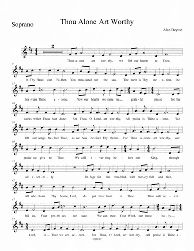 Thou Alone Art Worthy