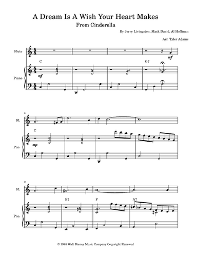 A Dream Is A Wish Your Heart Makes (arr. Tyler Adams)