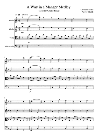 Away in a Manger Medley (F major) (arr. RKKR)