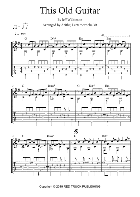 This Old Guitar (arr. Arithaj Lertamornchaikit)