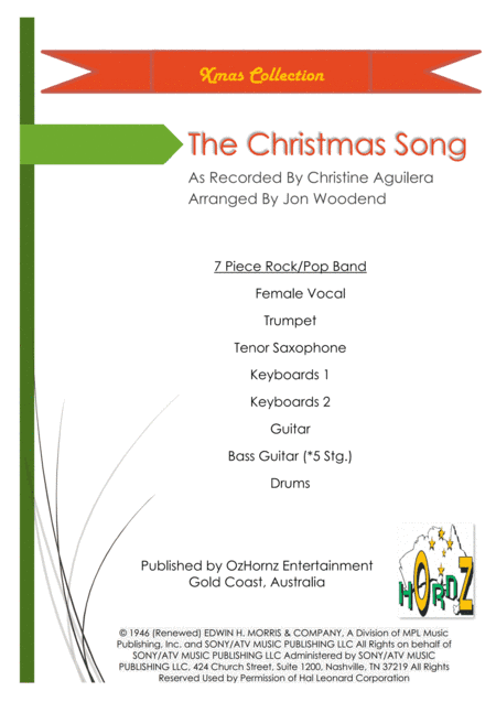 The Christmas Song (Chestnuts Roasting On An Open Fire) (arr. Jon Woodend)