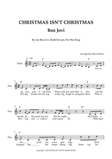 Christmas Isn't Christmas (arr. Mark Waters)