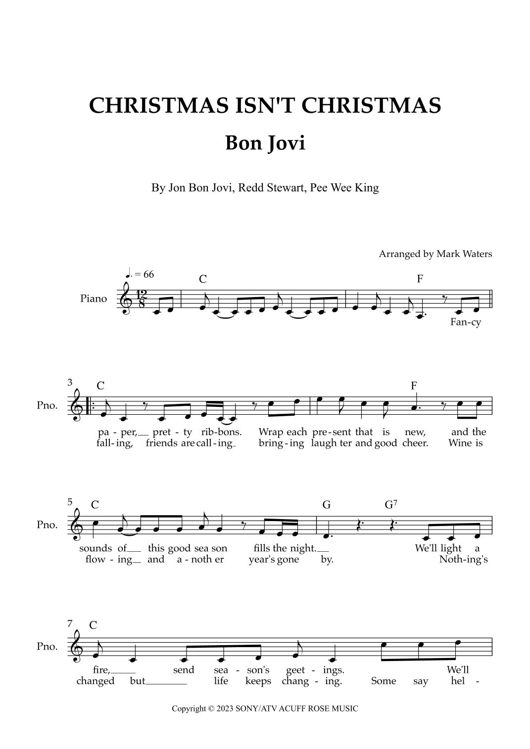 Christmas Isn't Christmas (arr. Mark Waters)