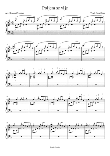 Poljem se vije (arr. Branka Crowder)