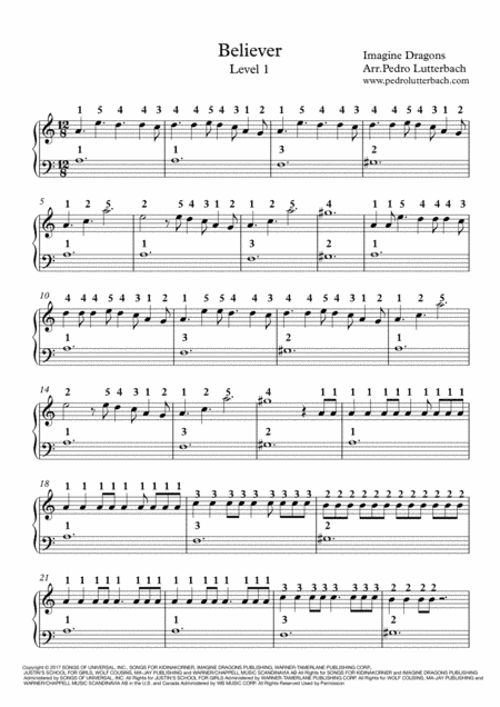 Believer (arr. Pedro Lutterbach)