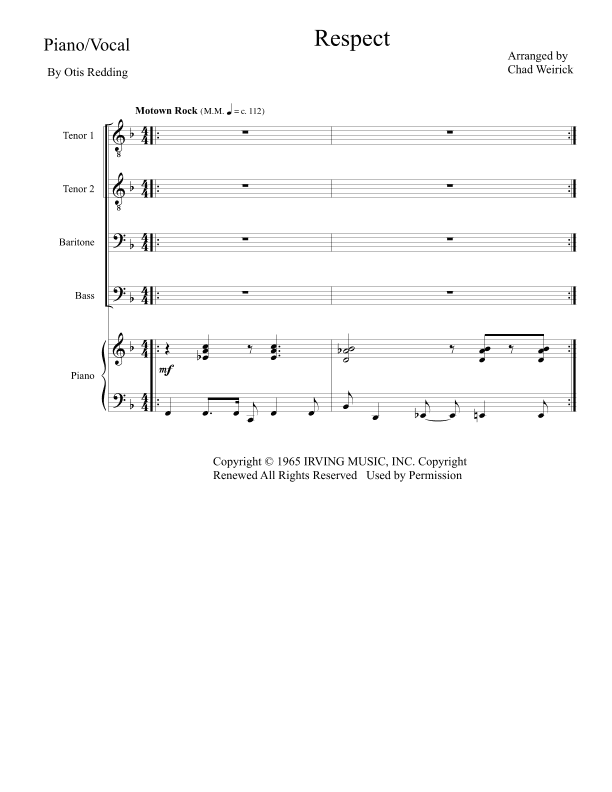 Respect (arr. Chad Weirick)