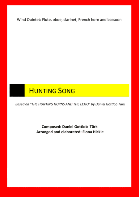 Hunting Song (arr. Fiona Hickie)