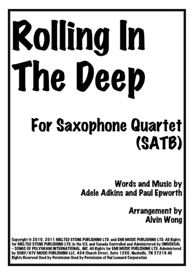 Rolling In The Deep (arr. Alvin Wong)