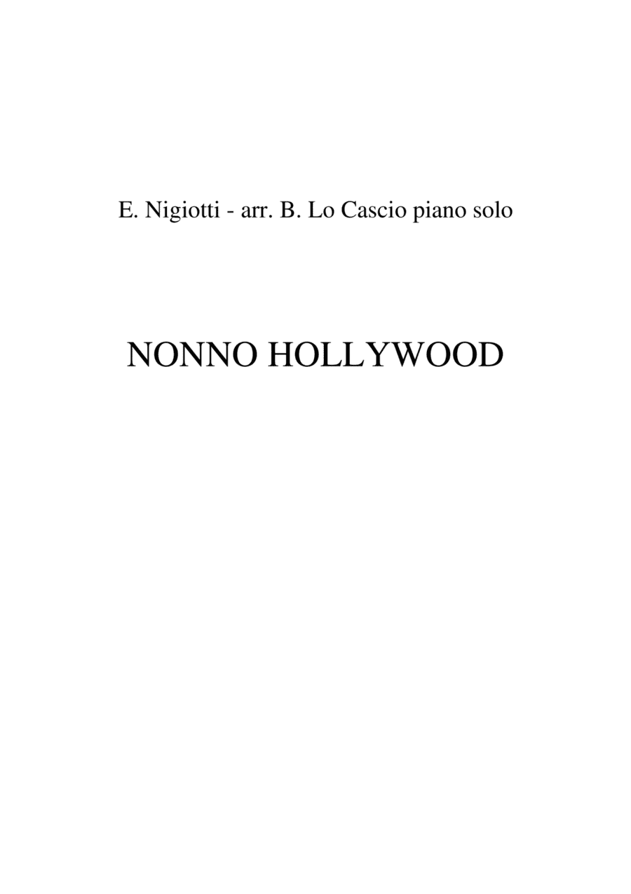 Nonno Hollywood (arr. Biagio Lo Cascio)