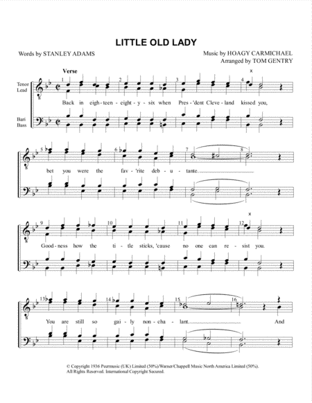 Little Old Lady (arr. Tom Gentry)