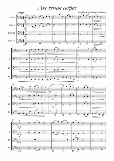 Ave Verum Corpus (arr. Marleen Broekmans)