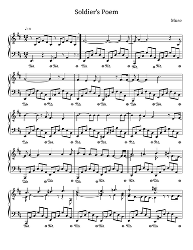 Soldier's Poem (arr. M. Sloan)