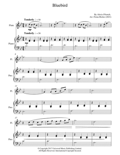 Bluebird (arr. Fiona Hickie)