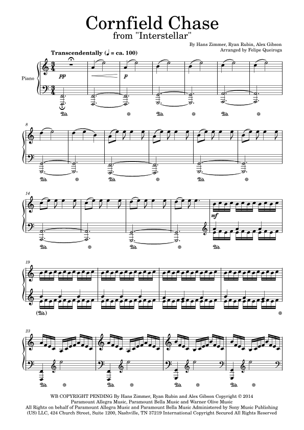 Cornfield Chase (arr. Felipe Queiroga)
