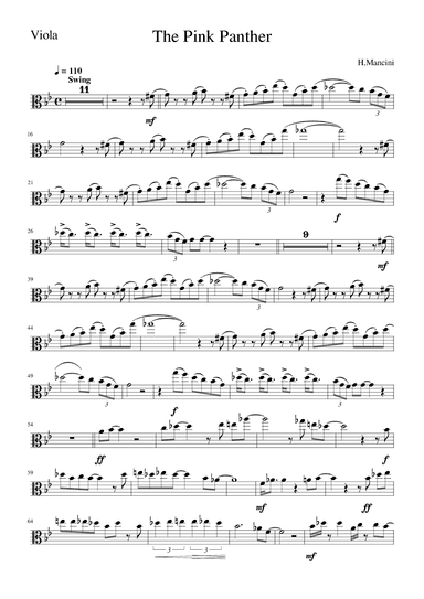 The Pink Panther (arr. Zachary Corbett)