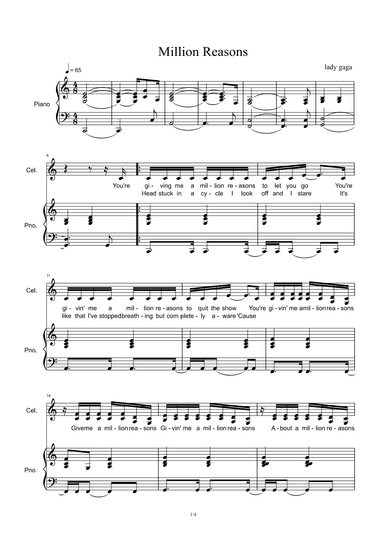 Million Reasons (arr. Lady Gaga)