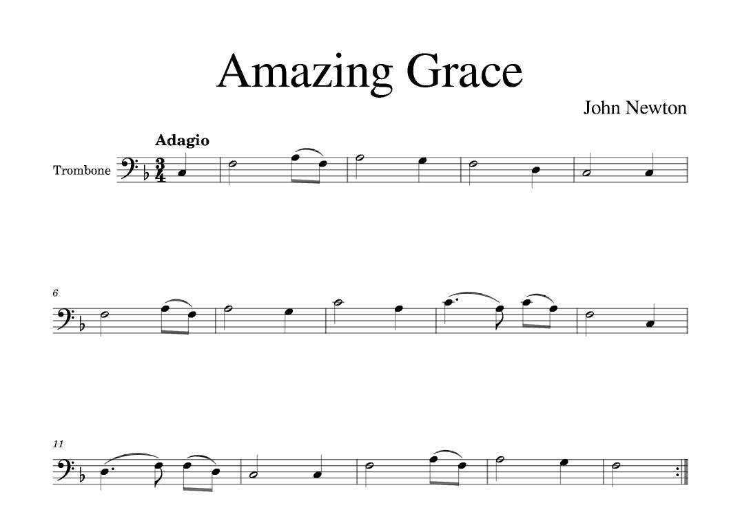 Amazing Grace (arr. Golden Skull Editions)