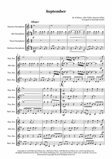 September (arr. Kayleigh Huelin)