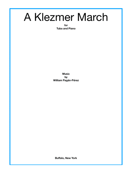 A Klezmer March for Tuba and Piano