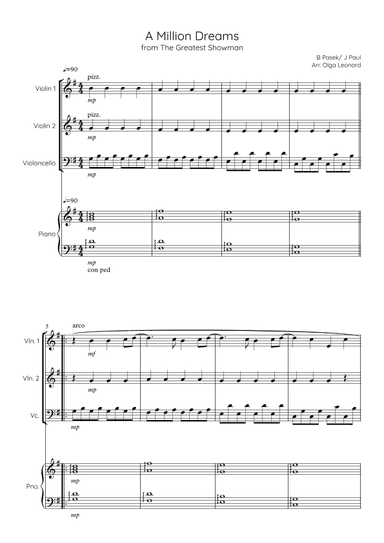 A Million Dreams (arr. Olga Leonard)