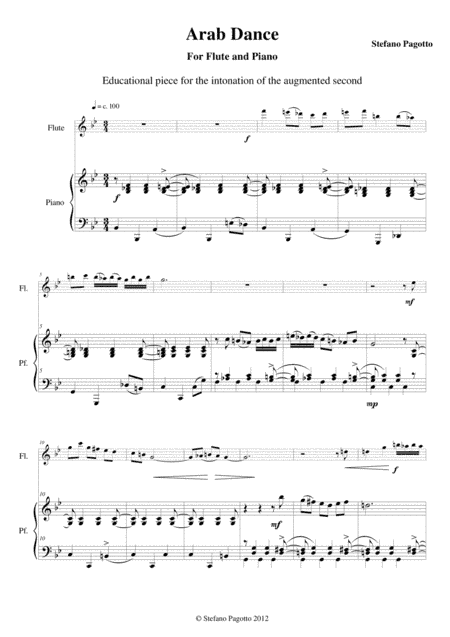 Arab Dance - Flute transcription