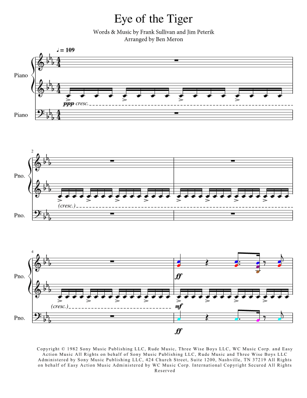 Eye Of The Tiger (arr. HarvardTHUD)