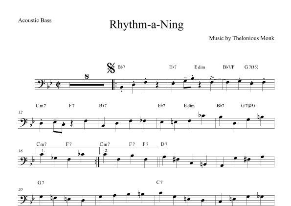 Rhythm-a-ning (arr. The Sheet Music Library)