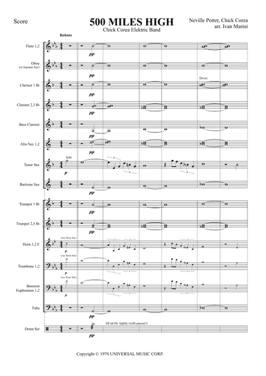 500 Miles High (arr. Ivan Marini)