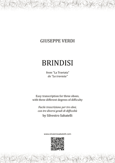 Brindisi - La Traviata (arr. Silvestro Sabatelli)