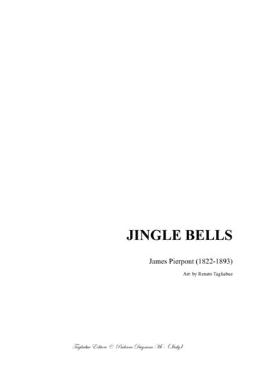 JINGLE BELLS -  For SATB Choir (arr. R. Tagliabue)