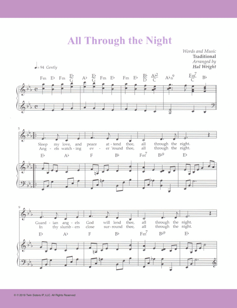 All Through the Night (arr. Hal Wright)