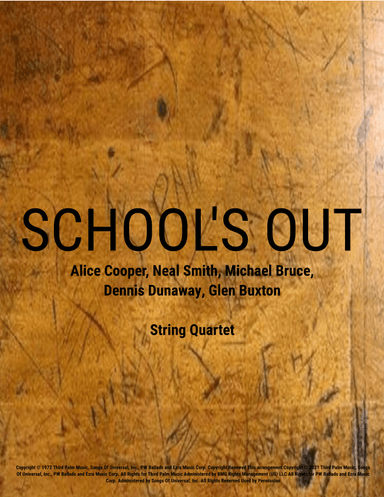 School's Out (arr. Jeff Tincher)