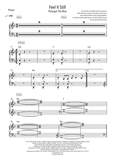 Feel It Still (arr. Alex Davis)