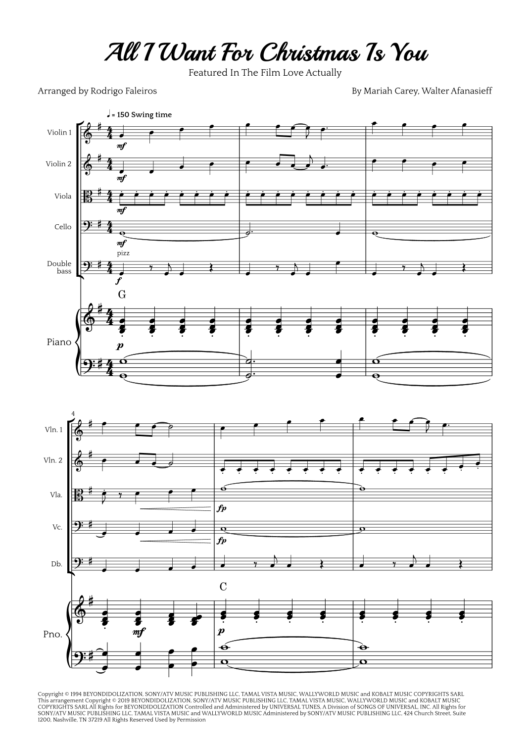 All I Want For Christmas Is You (arr. Rodrigo Faleiros)