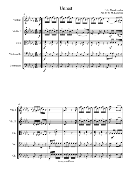 Unrest (arr. Nick Lacanski)