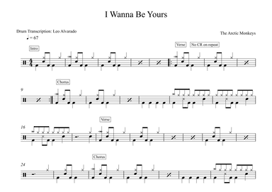 I Wanna Be Yours (arr. Drum Transcription: Leo Alvarado)