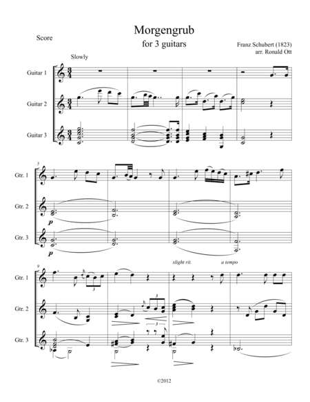 Morgengrub (arr. Ronald Ott)