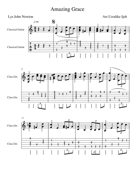 Amazing Grace (arr. Uzodike Ijeh)
