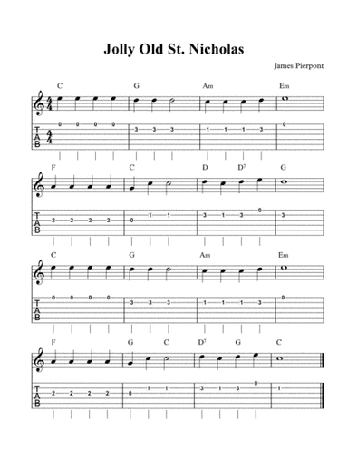 Jolly Old St.Nicholas (arr. Patrick Hume)